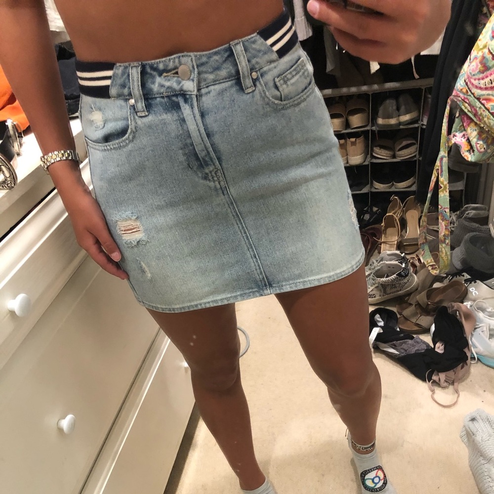 jean skirt